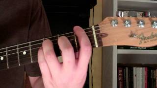 How To Play the Fm6 Chord On Guitar F minor sixth 6th [upl. by Odraleba]