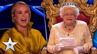 Unforgettable Audition The Judges get a Royal ROASTING from The Queen  Britains Got Talent [upl. by Tice474]