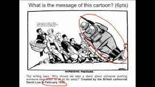 WW2 Appeasement  Cartoon Analysis Increasing Pressure [upl. by Eiramanad]