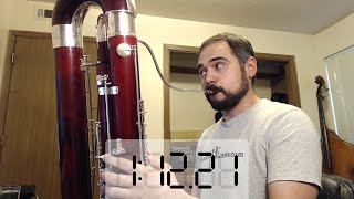 75 Seconds Long Contrabassoon Low Bb [upl. by Guimond]