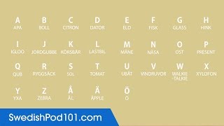 Learn ALL Swedish Alphabet in 2 Minutes  How to Read and Write Swedish [upl. by Leasim376]