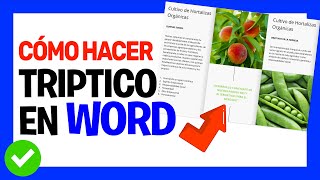 Hacer TRIPTICO en WORD e imprimir fácilmente 👍  002 [upl. by Melcher82]