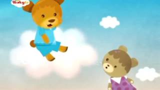 BabyTV Good night teddy bear In the clouds english [upl. by Oirasec]