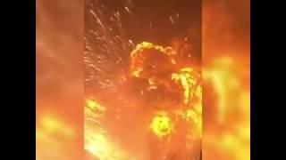 HUGE EXPLOSION IN CHINA FIREWORK FACTORY [upl. by Odelet656]