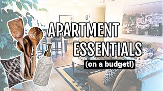 Apartment EssentialsMustHaves on a BUDGET⎜The ULTIMATE Checklist [upl. by Palmira]