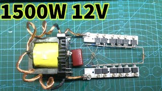 1500W powerful inverter 12V to 220V [upl. by Mccullough]