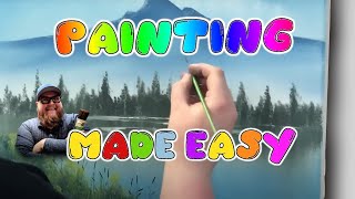 WET ON WET OIL PAINTING FOR BEGINNERS [upl. by Brose]