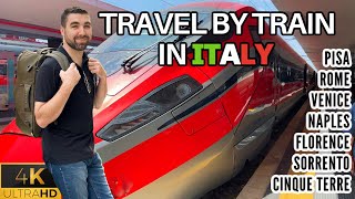 HOW TO TRAVEL BY TRAIN IN ITALY  Beginners Travel Guide  Justin Planned It [upl. by Aneej]