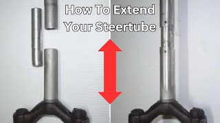 How to extend a steertube for a bicycle fork [upl. by Eikcin]