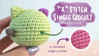 FOR BEGINNERS How to Single Crochet Cross Stitch [upl. by Shela]