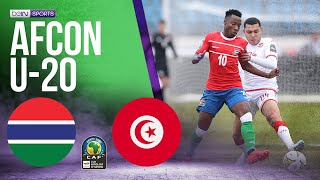 Gambia vs Tunisia  AFCON U20 HIGHLIGHTS  02212023  beIN SPORTS USA [upl. by Joleen]