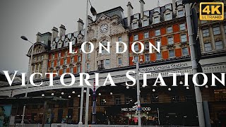 London Victoria Station Walk Through England 4K [upl. by Okimuk]