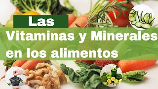 Las vitaminas y minerales en los alimentos [upl. by Amikan]