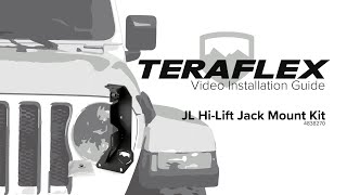 JL HiLift Jack Mount Bracket Kit Install  TeraFlex [upl. by Aicirt]