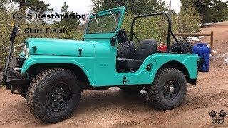 1965 Jeep CJ5 Restoration Full Video [upl. by Ahsinoj590]