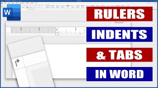 Rulers Indents and Tabs in Word  Microsoft Word Tutorials [upl. by Asiralc]