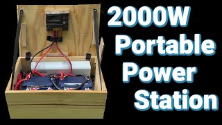 DIY 2000W Portable Power Center redodo [upl. by Terrag]