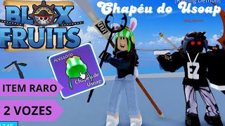 GANHEI o CHAPÉU do USOAP BLOX FRUITS ROBLOX [upl. by Eerbua]