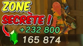 MA SECRET ZONE 200000 RUBIS FACILE DANS ZELDA BREATH OF THE WILD BOTW EXPERT ASTUCE FR 431 [upl. by Lauralee]