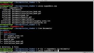 How to Zip and Unzip Directories on Linux [upl. by Columba]