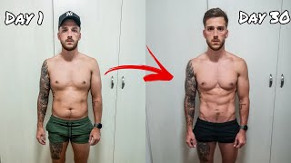 1 Month body transformation  How to lose body fat [upl. by Milks]