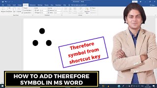 How to add therefore symbol in word  therefore symbol [upl. by Lenahs]