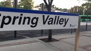 NJT Pascack Valley Line NJ Transit Trains Begin and End Service at Spring Valley Station [upl. by Wichern]