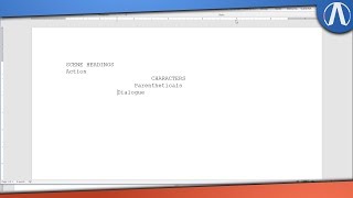 Script Writing in Microsoft Word [upl. by Atinnor]