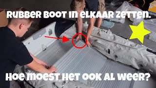 Rubberboot in elkaar zetten [upl. by Erdnassak]