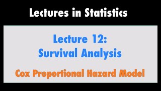 Survival Analysis Part 9  Cox Proportional Hazards Model [upl. by Retluoc]