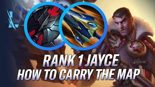 RANK 1 CHINA JAYCE HOW TO DOMINATE THE MAP WITH JAYCE IN WILD RIFT  RiftGuides  WildRift [upl. by Cohby]