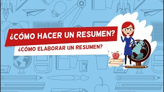 ¿Cómo hacer un resumen [upl. by Anirda493]