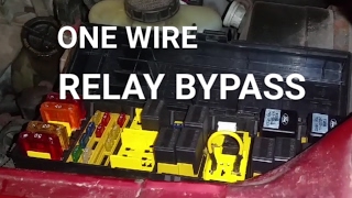 HOW TO Bypass A Relay Using One Wire [upl. by Maharba]