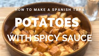 How to make POTATOES BRAVAS SPICY SAUCE Recipe l Tapa Patatas Bravas [upl. by Emlin212]