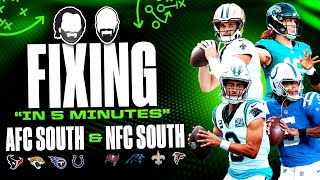 Fixing Every AFC amp NFC South Team In quot5 Minutesquot [upl. by Aicenra]