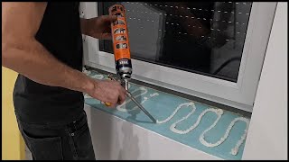 Műanyag ablakpárkányok beépítése 31  How to install a Window Sill [upl. by Lenoel156]