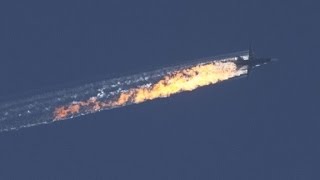 New video shows Russian plane crashing after shot down [upl. by Merna407]