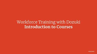 Introduction to Workforce Training with Courses [upl. by Yrelle]