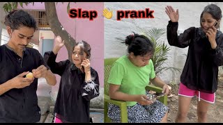 Slapping prank on family 🔥 [upl. by Tdnarb]