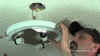 How To Replace A Ceiling Light Fixture [upl. by Elletnuahs80]