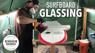 Surfboard Glassing Polyester Resin Fish [upl. by Anwahsad207]