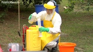 Pesticidewise mixing your pesticide spray [upl. by Enoed177]