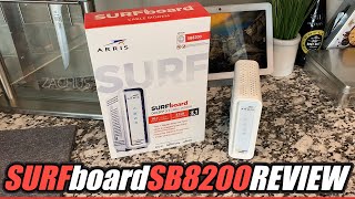 Arris SURFboard SB8200 Cable Modem Review 10 Gigabit [upl. by Barhos]