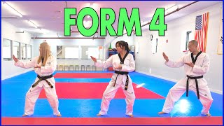 Taekwondo Form 4  Basics for Beginners [upl. by Nairolf]