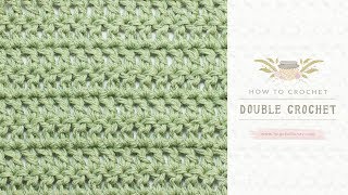 How To Crochet A Double Crochet US Terms  Easy Tutorial by Hopeful Honey [upl. by Osrit]