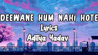 Deewana hum nahi hote  lyrics [upl. by Oneal]