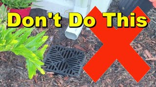 Downspout Drain Pipe  Dos and Donts [upl. by Akinot]