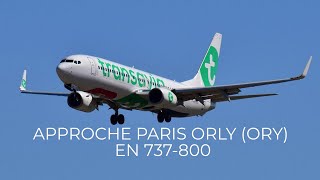 Approche de Paris Orly sur le vol TO7378 [upl. by Aneetsyrk]