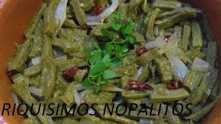 RICOS NOPALES CON OREGANO  LOS ANGELES COCINAN [upl. by Ashlen]