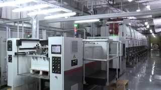 BOBST LEMANIC DELTA Gravure printing press [upl. by Ydnolem]